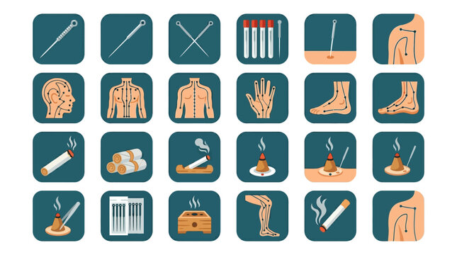No Smoking Signs Icons Set.