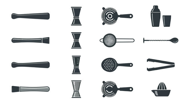 Cocktail Bar Tools Equipment.