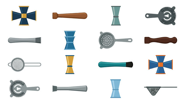 Cocktail Bar Tools Equipment.
