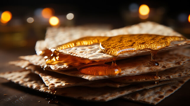 Judaism religious on jewish matza passover
