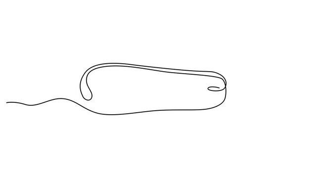 Continuous line drawing Vector belt illustration, minimalist belt design, simple belt icon, line art accessory 4k video