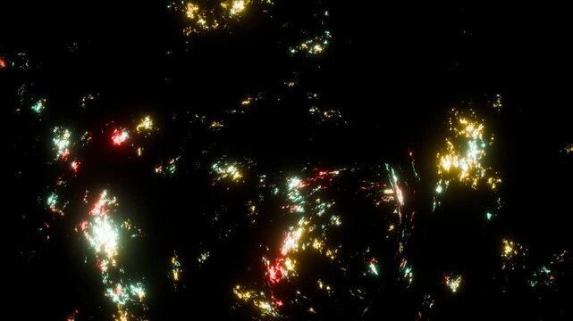 Dark glowing sci-fi tunnel animation background 4k vj loop wallpaper 