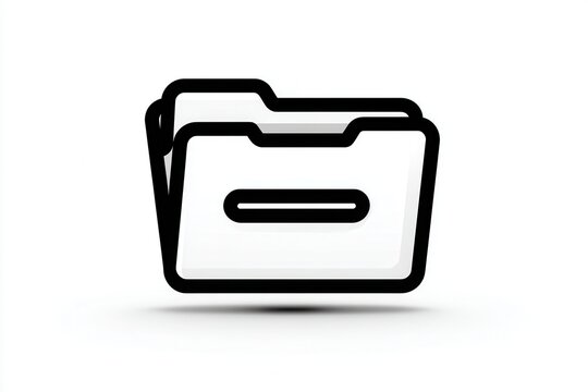Two folders icon for document organization and data storage