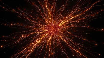 Obraz premium Data center power overload abstract energy network for technology analysis