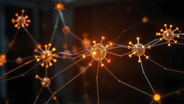 Digital power infrastructure instability abstract smart grid background for analysis