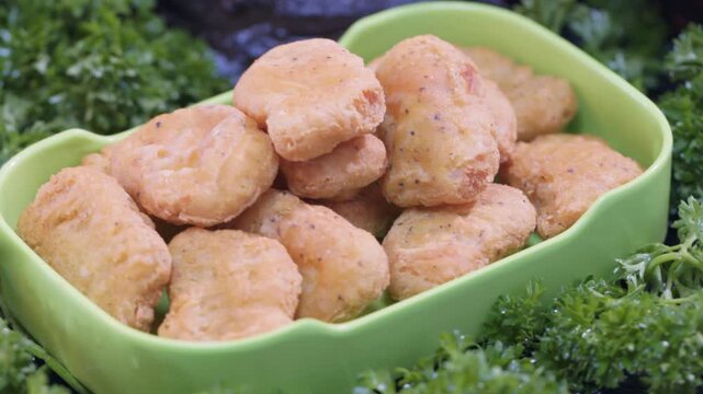 Hot pot ingredients: fried black pepper chicken nuggets