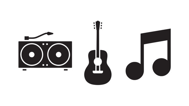 Music Icons for Audio and Sound Concepts