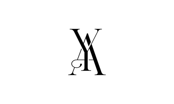 YA initial letters logo or YA monogram