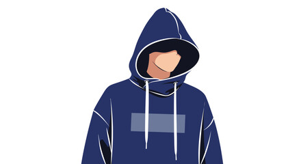 Person Wearing Blue Hoodie Sweatshirt. © za
