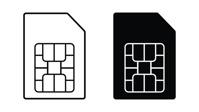 Mobile sim card. Sim cards of mobile phones. Communication