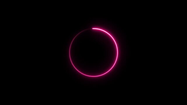 Loading Circle, Video. icons on slow internet and load gradient round eclipse.Loading,target, intro, alpha. Glowing flow circle background,4k video.