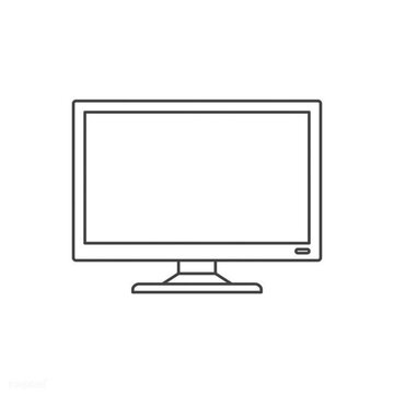 lcd tv monitor with blank screen