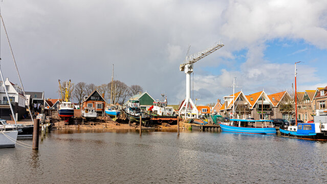 Werft mit Helling in Urk, Niederlande