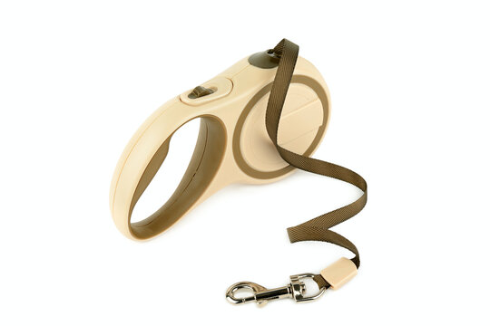 Retractable Dog Leash Roulette Isolated on White Background