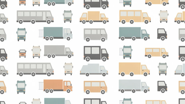 Aerial view of urban traffic with colorful vehicles and city infrastructure highlights