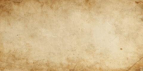 Obraz premium An old paper texture background featuring a blank vintage parchment sheet with an antique brown grunge design and an aged, stained backdrop