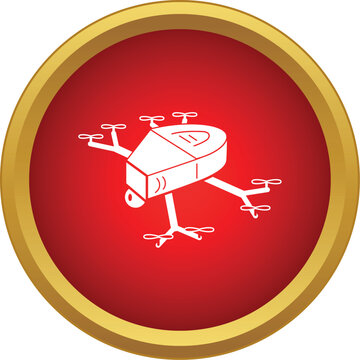 Drone multicopter flying with camera, representing modern robot technology