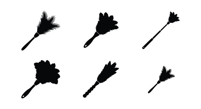 Set of feather dusters