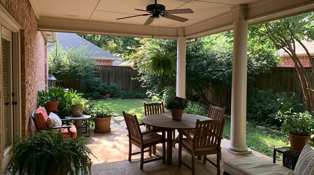 Home patio in Dallas, Texas, on September 9th, 2023.