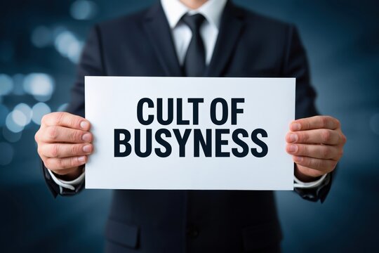 Businessman Criticizing the Modern Cult of Busyness