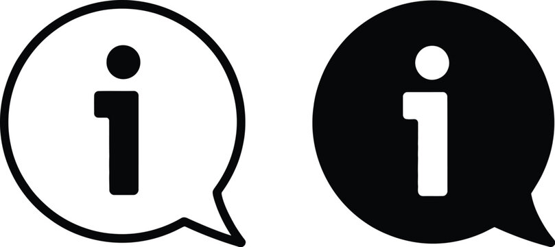Info icon info sign vector illustration for user guidance, website navigation, and digital interface communication systems.