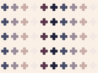Fototapeta premium Simple Cross Pattern Bold Colorful Design