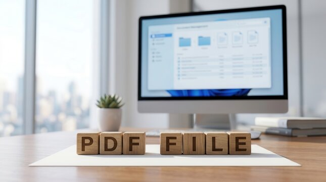 PDF file management and document sharing in a professional business workflow.
