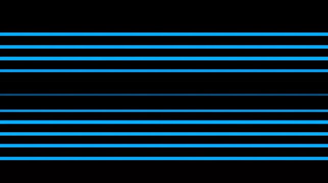 Abstract neon blue horizontal scanning lines overlay background neon light parallel stripe patterns graphic vector illustration