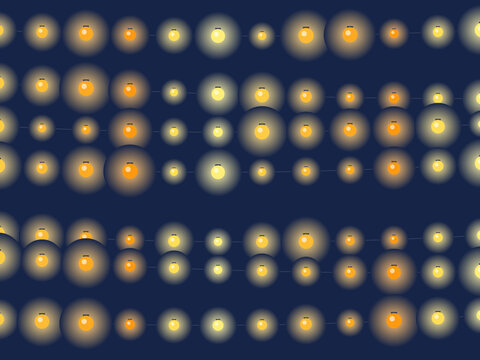 String Lights Festive Glow Warm Background