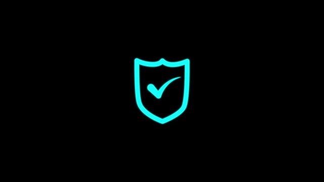 insurance, protection, assurance, Glowing show shield and check mark is center show it, it mean protect your life and asset when retire.4k motion graphics video