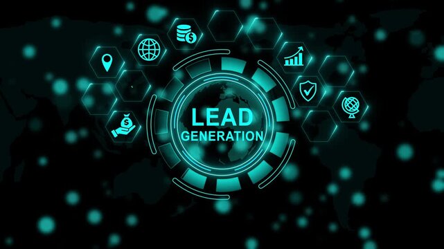 Lead generation, Internet and network concept. Coaching mentoring education business training development. animation