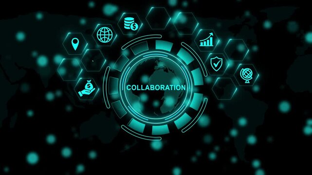 Collaboration mapping for enhanced user experience, engagement, and conversion optimization. business concept, 4k video