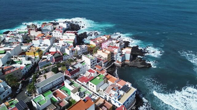 ocean in Puerto de la Cruz de Tenerife, Spain