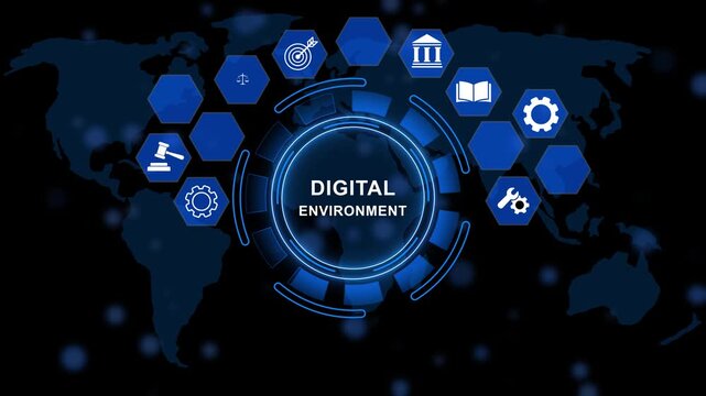 Digital Environment displaying iterative enhancement rings, process evolution mapping, and precision operational refinement architecture for enterprise excellence. animation