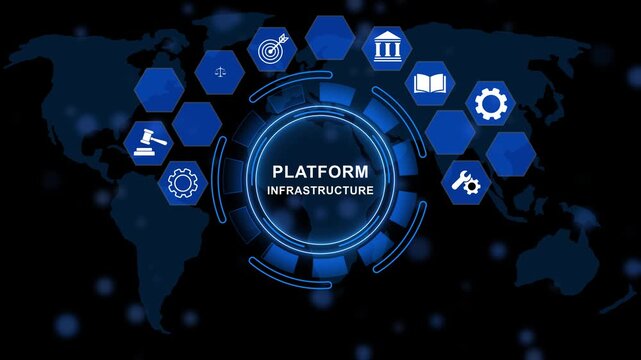 Platform Infrastructure displaying iterative enhancement rings, process evolution mapping, and precision operational refinement architecture for enterprise excellence. animation