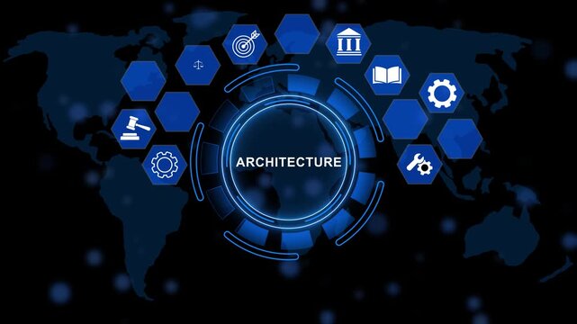 Architecture displaying iterative enhancement rings, process evolution mapping, and precision operational refinement architecture for enterprise excellence. animation