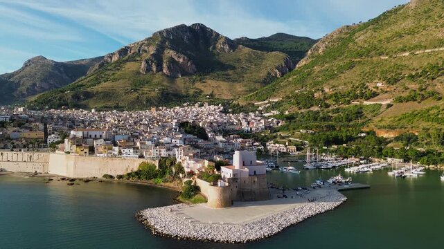 town of Castellammare del Golfo, Sicily Italy