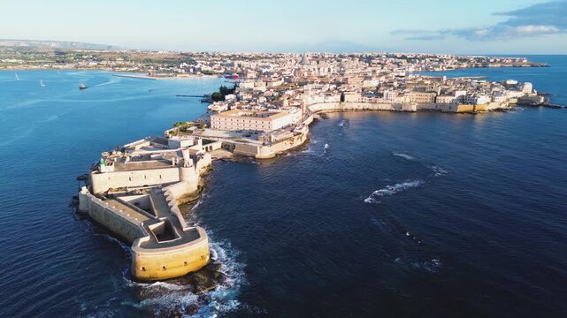 Syracuse old medieval town, Sicily Italy