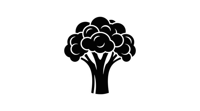 Black silhouette of a tree.