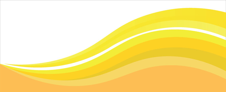 Abstract yellow banner background. Graphic design banner pattern background template with dynamic curve shapes. Eps10