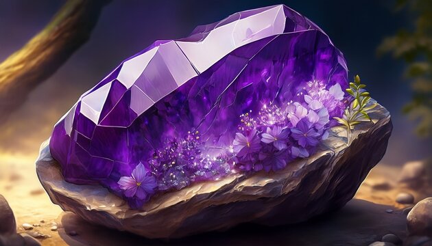 amethyst stone relieves stress and strain soothes irritability balances mood swings dispels anger rage fear and anxiety healing stone