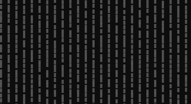 Digital data stream animation background, with moving vertical, binary code lines