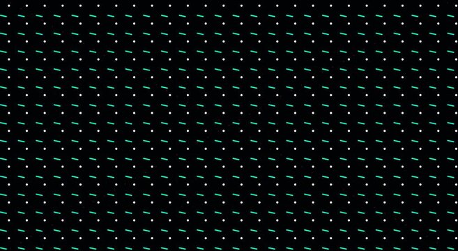 Digital dotted grid motion animation background, with pulsing neon, light patterns