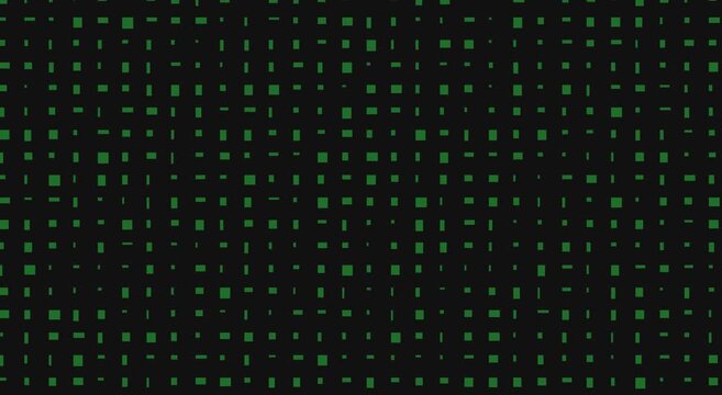 Digital green matrix grid pattern abstract motion animation background animation
