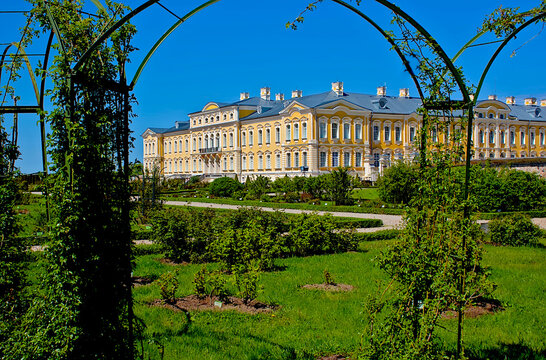 Rundale Palace and Garden on a Sunny Day