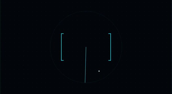 Digital radar interface scanning motion for tech backgrounds animation