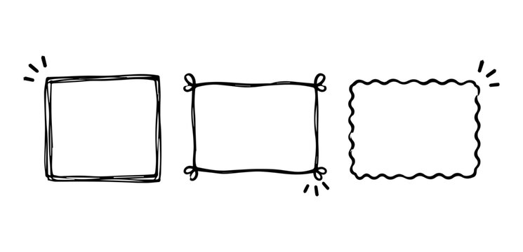 Frame Doodles Set
Vector doodle funny set on white background