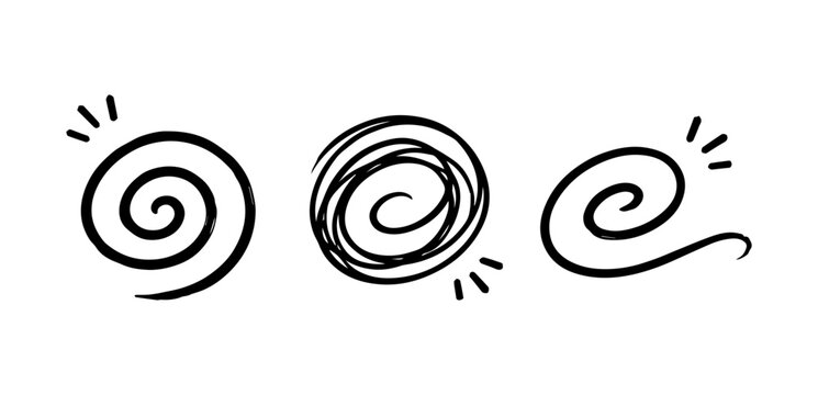 Swirl Doodles Set
Vector doodle funny set on white background