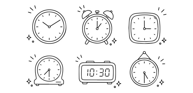 Clock Doodles Set
Vector doodle funny set on white background