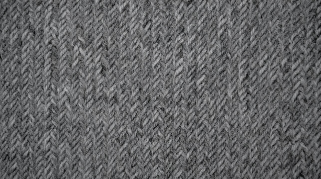 AI-generated grey wool herringbone texture fabric for coats jackets or upholstery